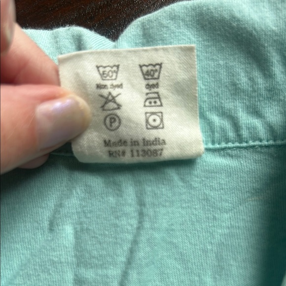 Kate Quinn Blue Button Down Shirt - Picture 6 of 6